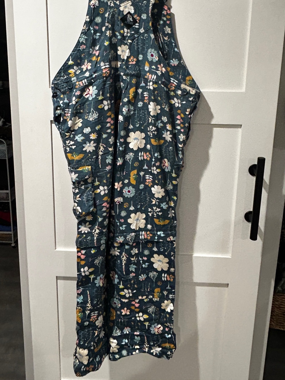 Rosie's Floral Print Bib Overalls - Shorts Conversion - Picture 3 of 10